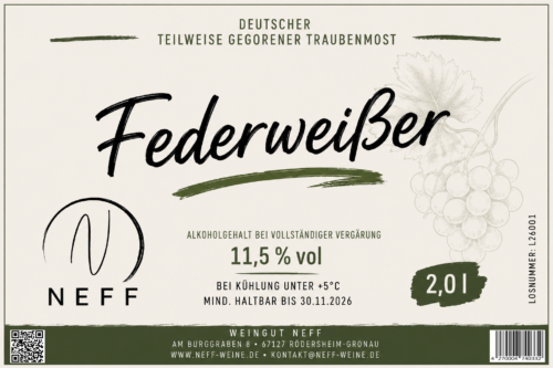 Federweißer 2026 - Nicht online bestellbar